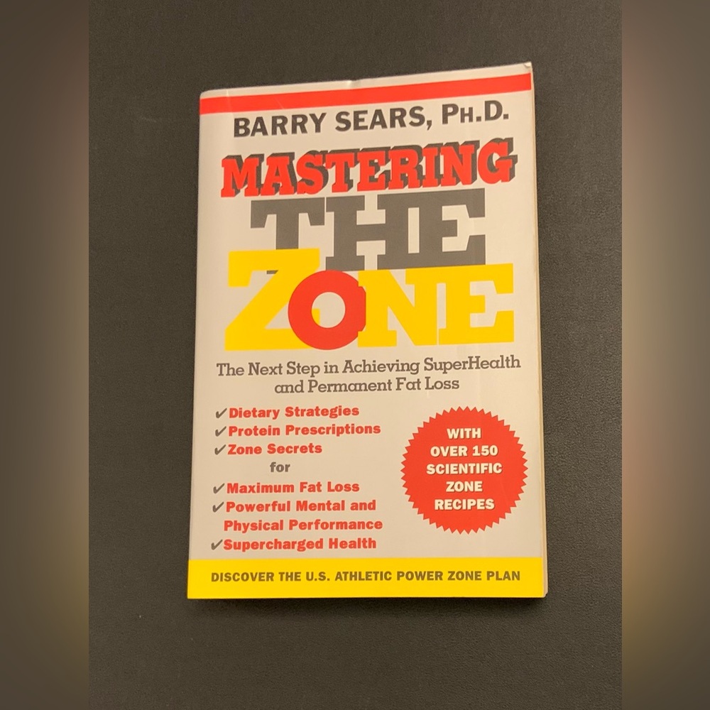✨5/$25✨ Mastering the Zone Book by Barry Sears